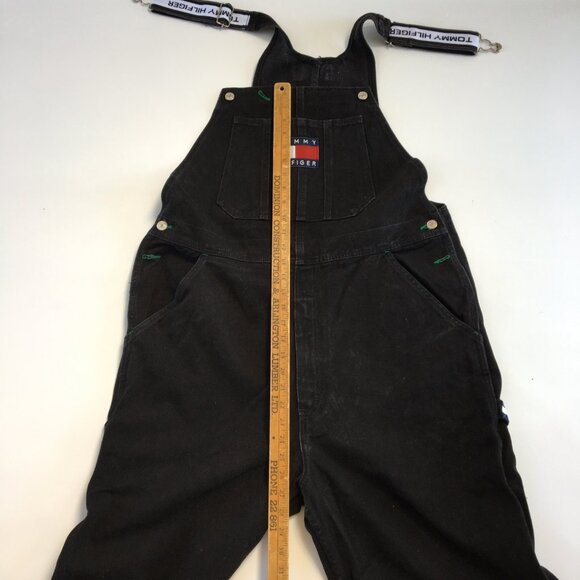 Vintage Tommy Hilfiger Black Denim Overall Mens Size Large - Picture 14 of 14